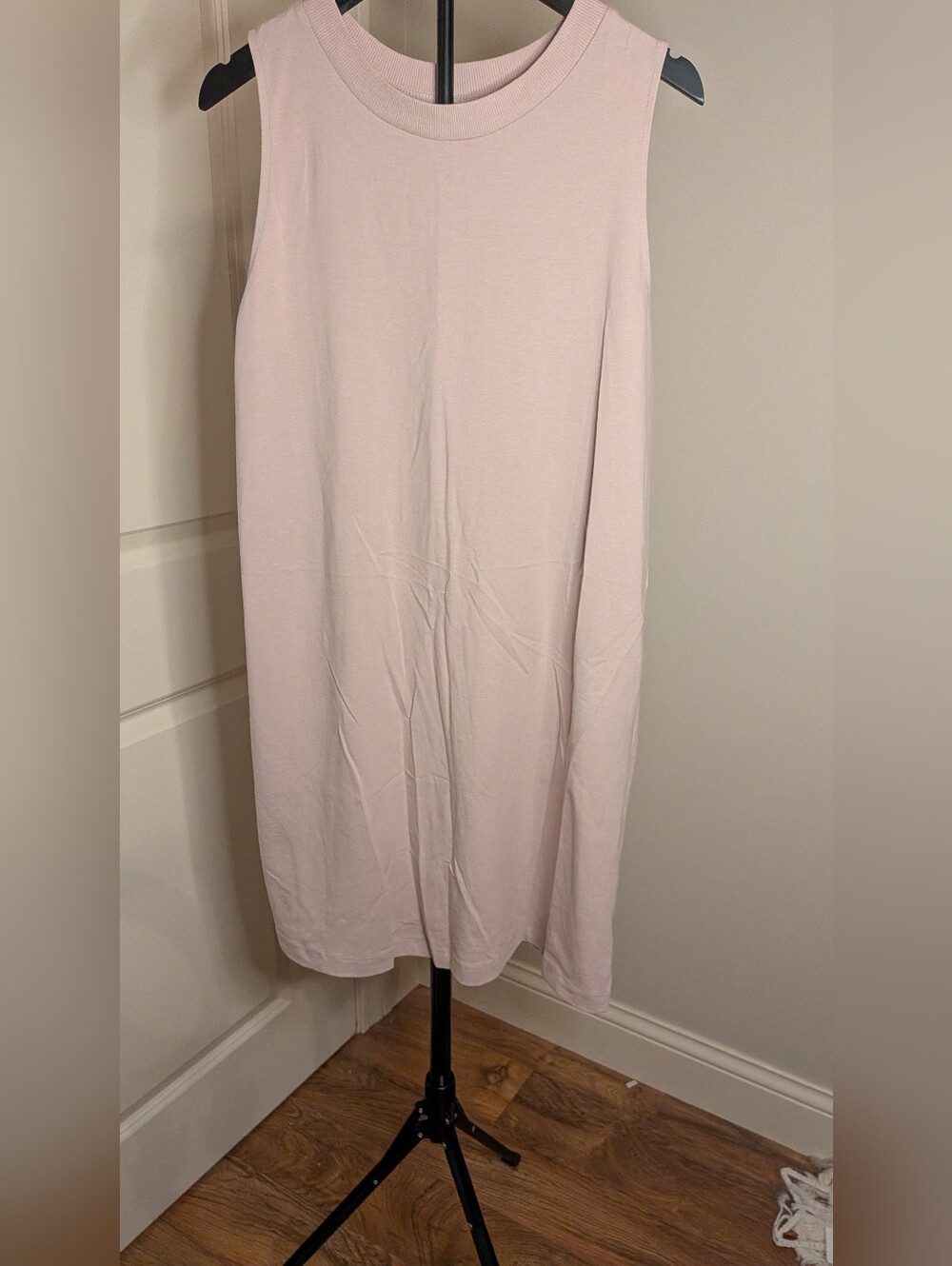 a new day Pale Pink Midi Dress